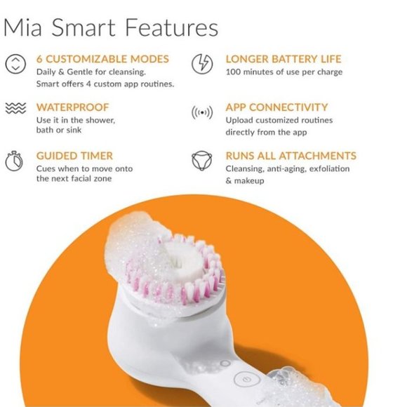 Clarisonic Mia Smart 3-in-1 App Connected Sonic Cleansing Device - Pink - Picture 7 of 16